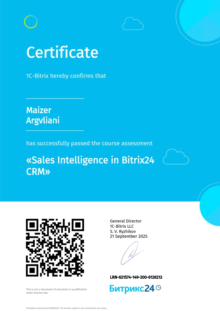 Վաճառքի վերլուծություն Bitrix24 CRM-ում